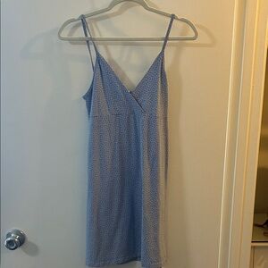 Blue Spaghetti Strap Dress